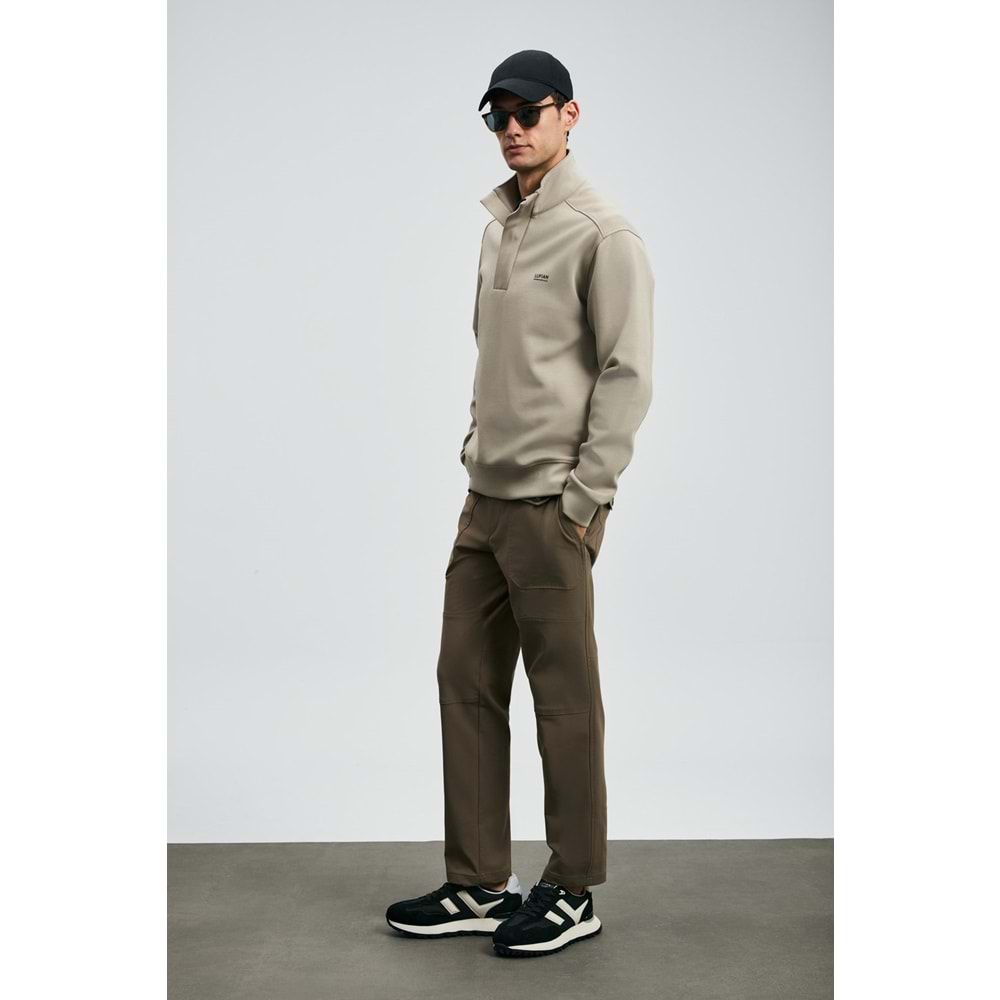 Lufian 112190346 Tom Fashion Slim Fit İçi Polarlı Kargo Pantolonu Erkek Pantolon