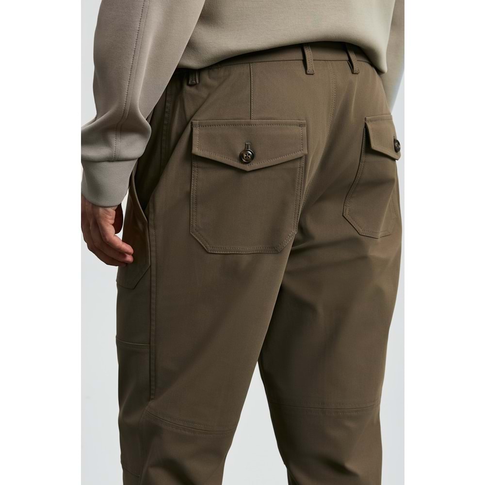 Lufian 112190346 Tom Fashion Slim Fit İçi Polarlı Kargo Pantolonu Erkek Pantolon
