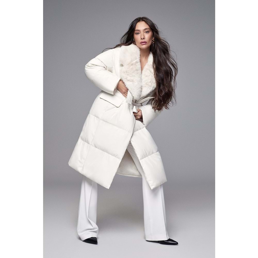 Lufian 122120048 Hermes Kaz Tüyü Kadın Mont