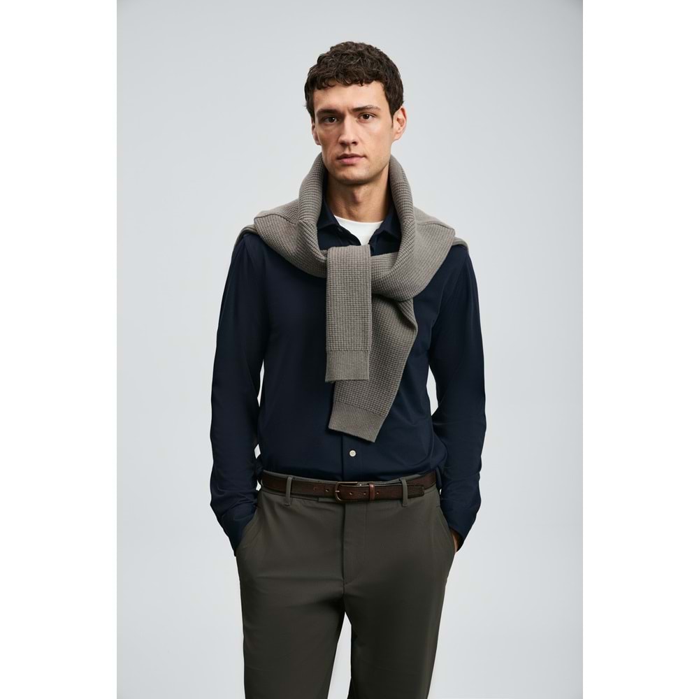 Lufian 112010668 Carl Erkek Basic Gömlek Regular Fit Erkek Gömlek