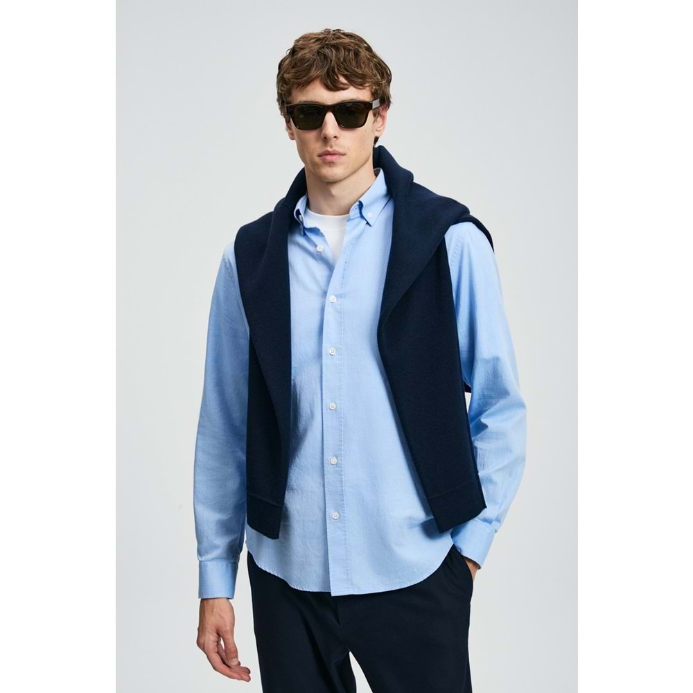 Lufian 112010676 Danıel Erkek Basic Gömlek Regular Fit Erkek Gömlek