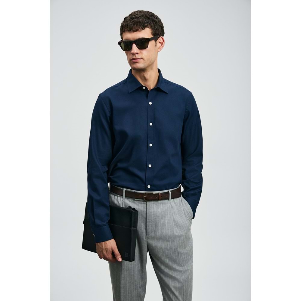 Lufian 112010678 Veran Erkek Basic Gömlek Regular Fit Erkek Gömlek