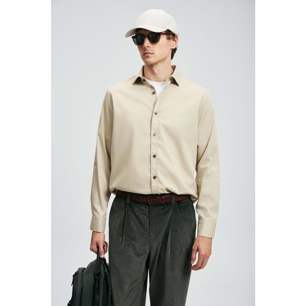 Lufian 112010686 Ferla Basic Gömlek Regular Fit Erkek Gömlek