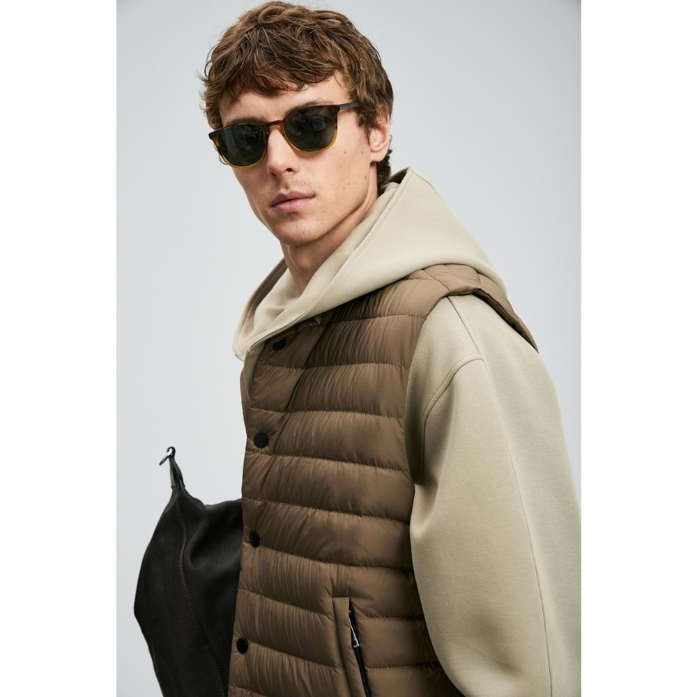 Lufian 112130027 Soon Kaz Tüyü Erkek Yelek