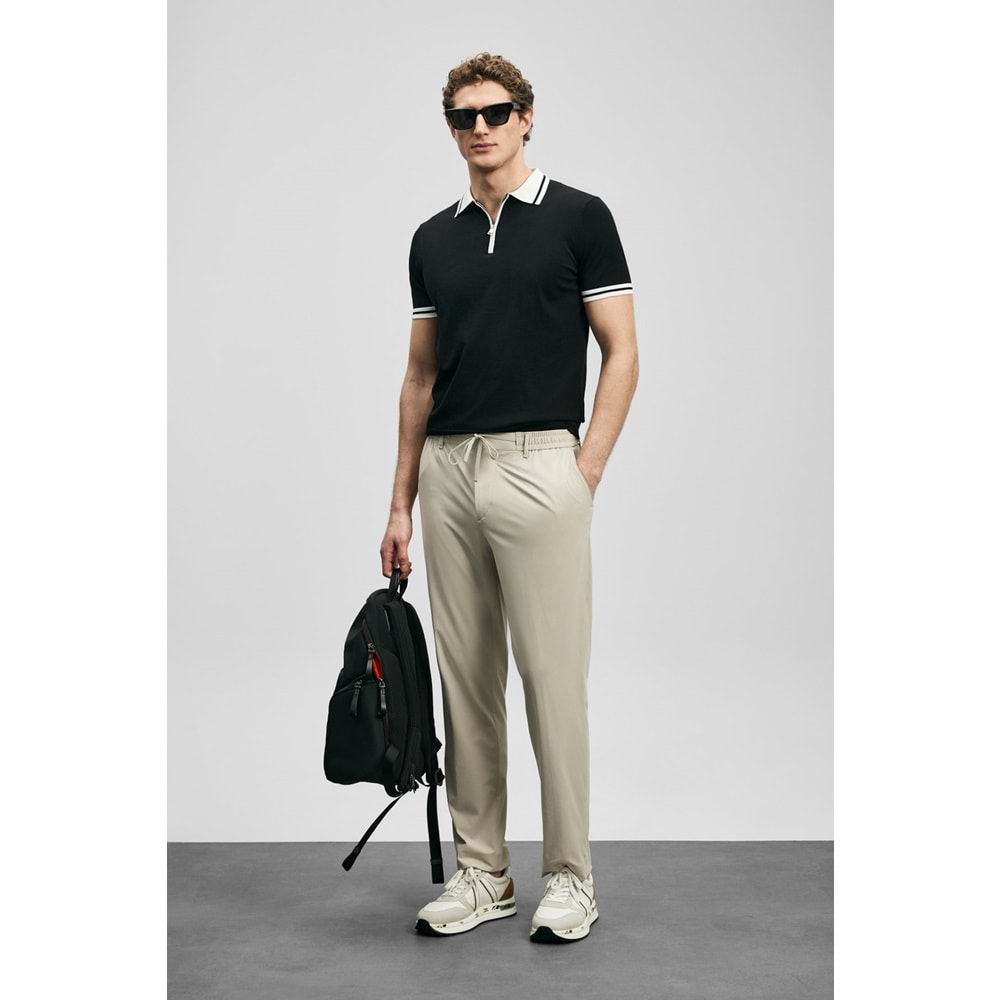 Lufian 111090138 Dean Modal Karışımlı Kazak Erkek Polo Tişört Erkek Tişort