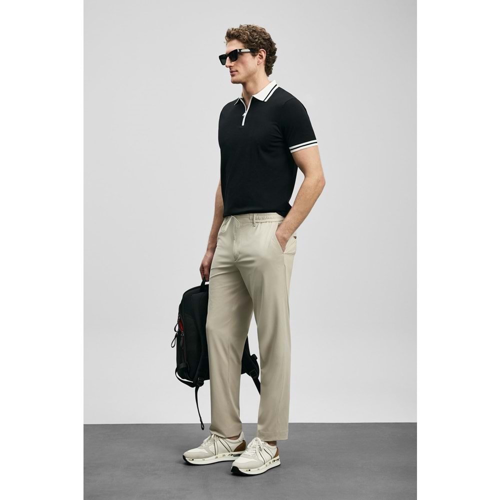 Lufian 111090138 Dean Modal Karışımlı Kazak Erkek Polo Tişört Erkek Tişort