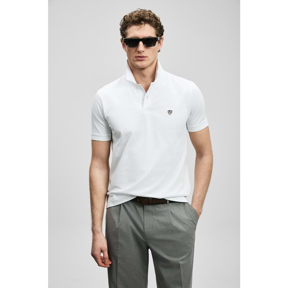 Lufian 111040230 Laon Smart Polo Yaka Tişört Erkek Tişort