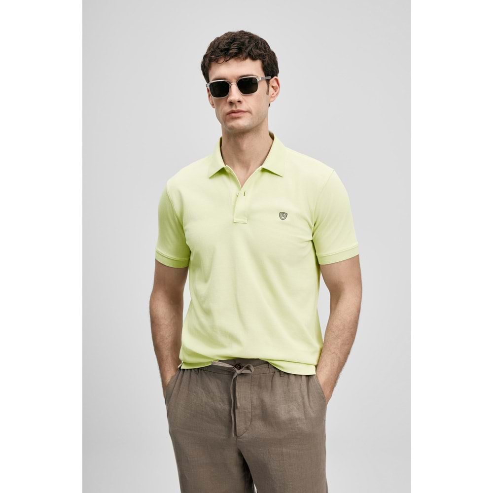 Lufian 111040230 Laon Smart Polo Yaka Tişört Erkek Tişort