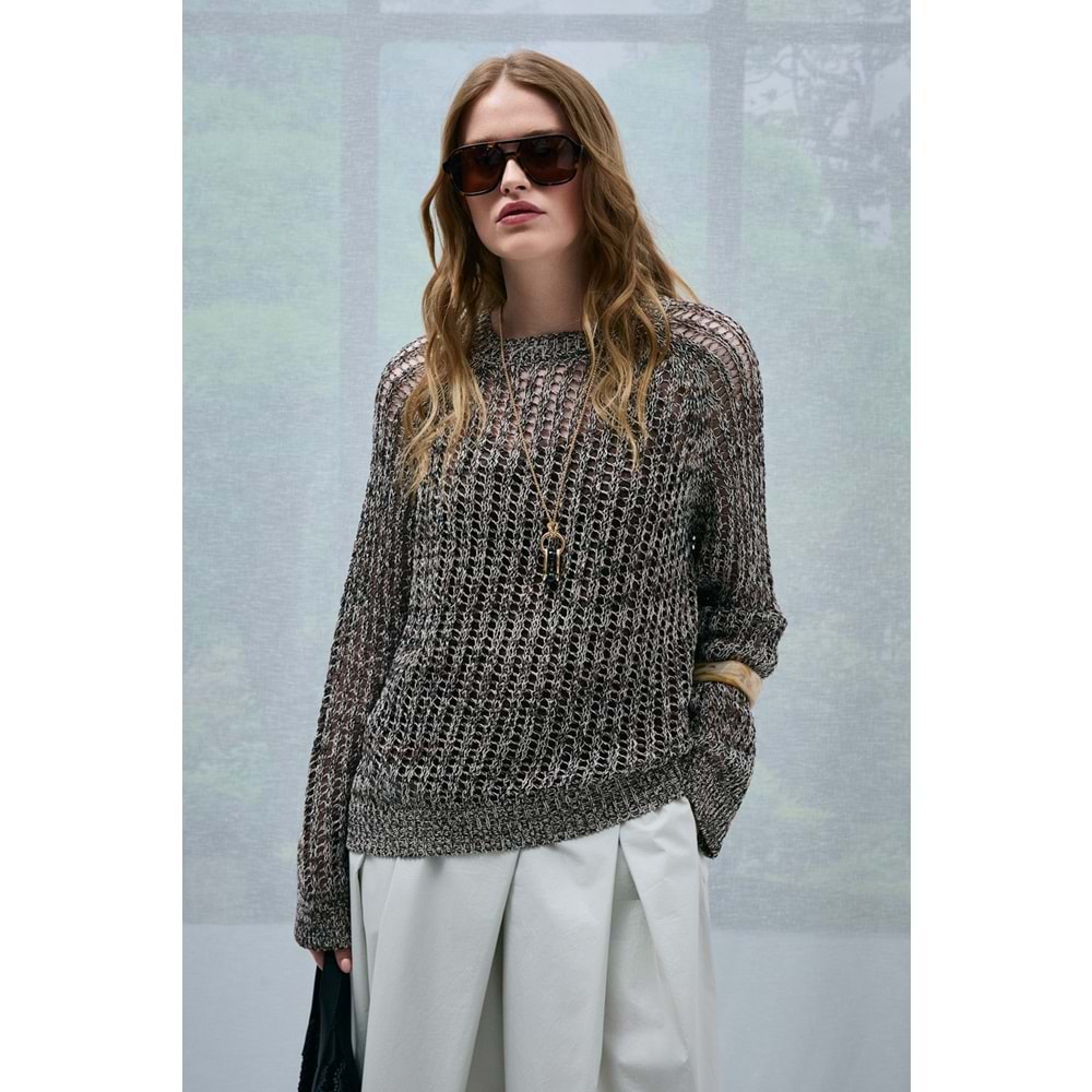 Lufian 121090044 Marın Kadın Kazak Örme Kadın Sweatshirt