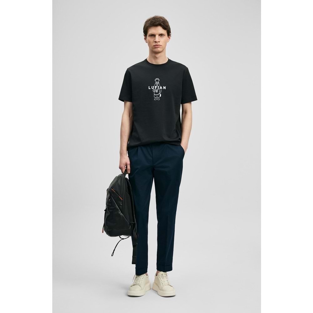 Lufian 111020307 Sımbad Modern Grafik T- Shirt Erkek T-Shirt