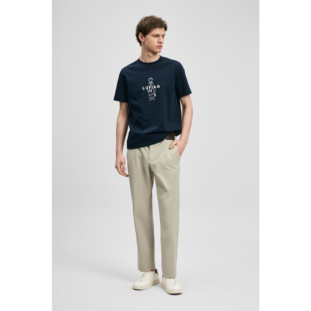 Lufian 111020307 Sımbad Modern Grafik T- Shirt Erkek T-Shirt