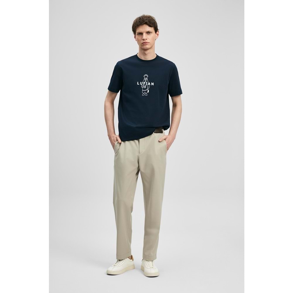 Lufian 111020307 Sımbad Modern Grafik T- Shirt Erkek T-Shirt