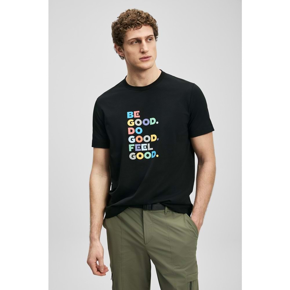 Lufian 111020290 Good Modern Grafik T- Shirt Erkek Tişort