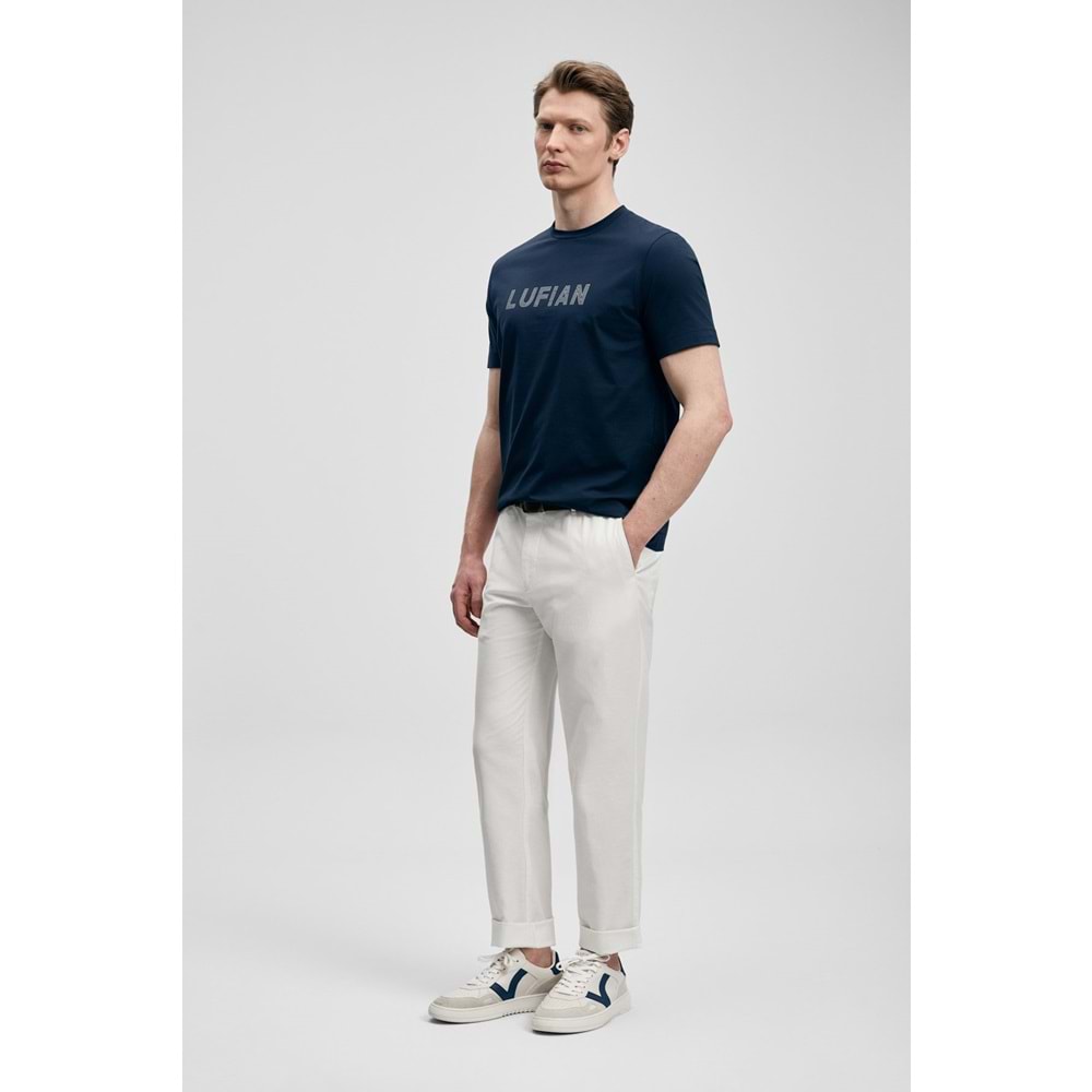Lufian 111020280 Oscar Modern Grafik T- Shirt Tişört Erkek Tişort