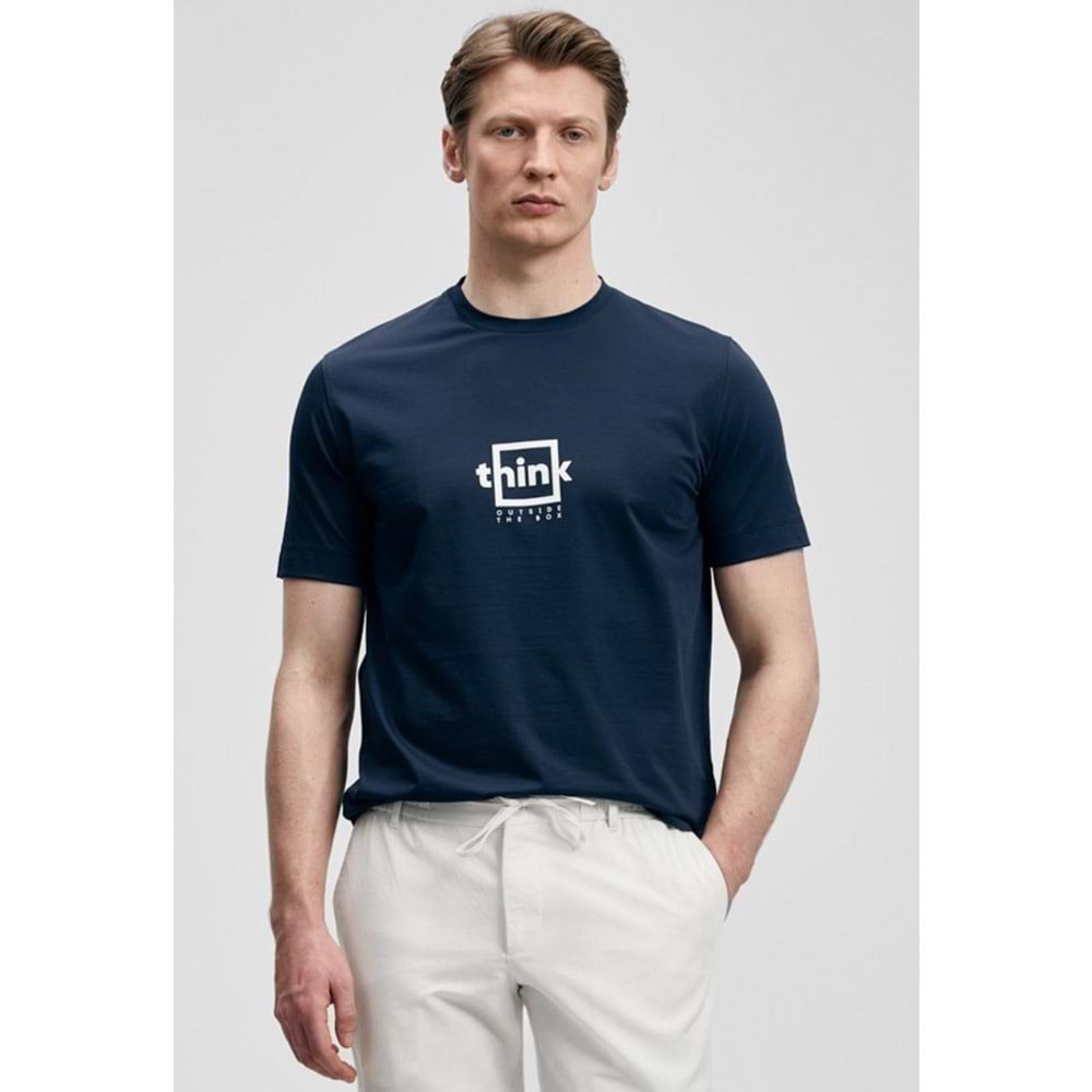 Lufian 111020310 Thınk Modern Grafik T- Shirt Tişört Erkek Tişort