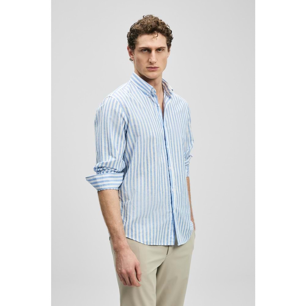 Lufian 111010648 Peter Erkek Basic Gömlek Regular Fit Erkek Gömlek