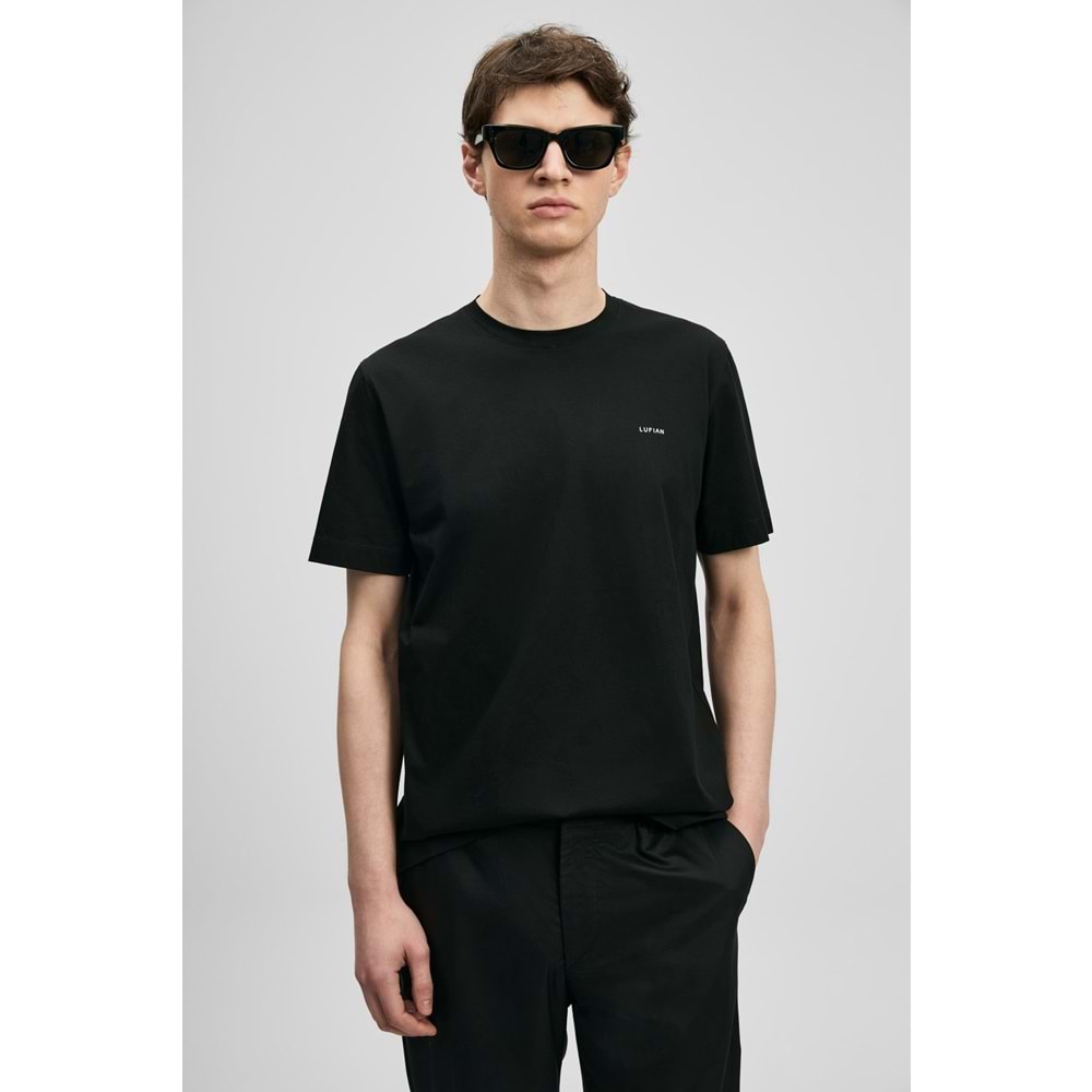 Lufian 111020321 Bran Modern Grafik T- Shirt Tişört Erkek Tişort