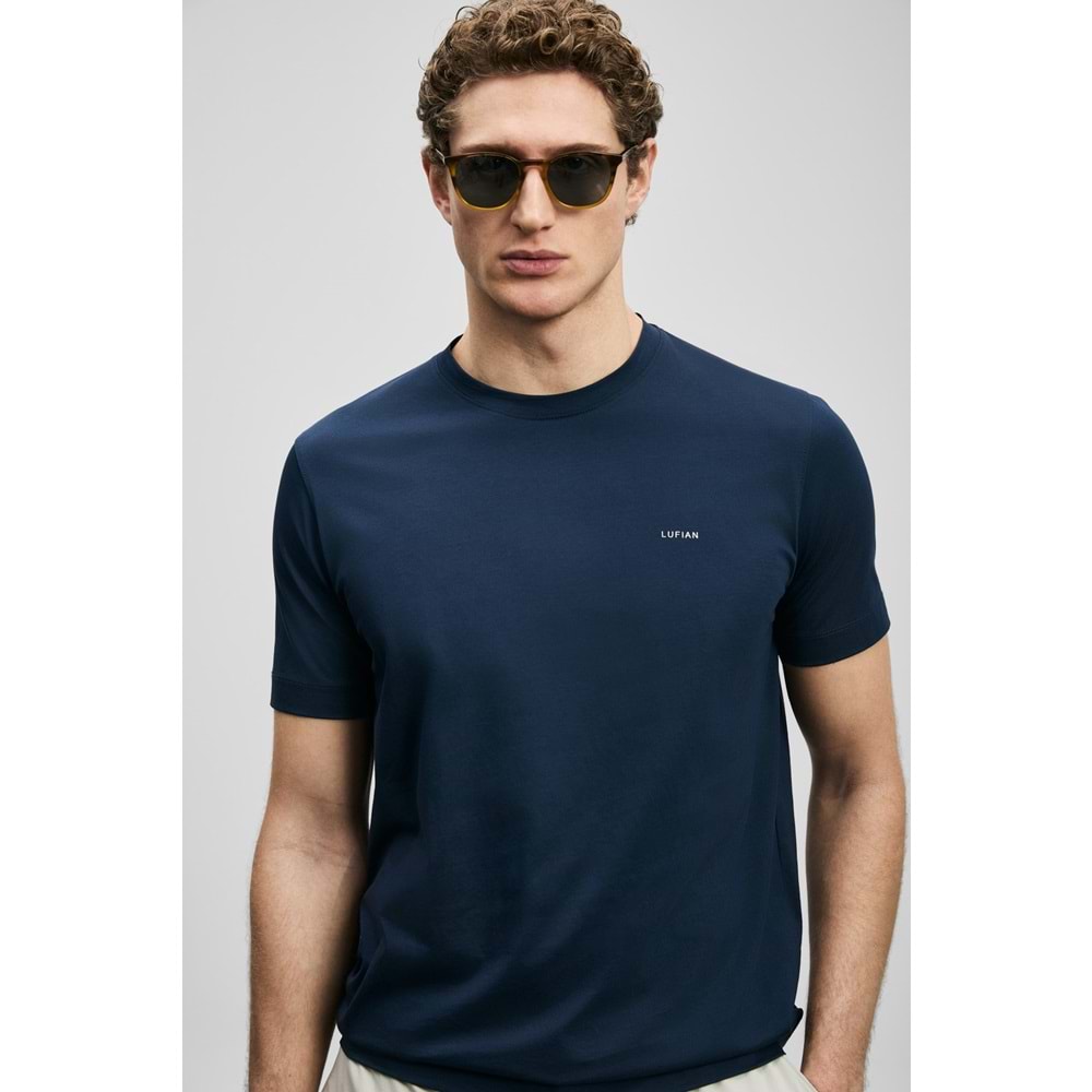Lufian 111020321 Bran Modern Grafik T- Shirt Tişört Erkek Tişort