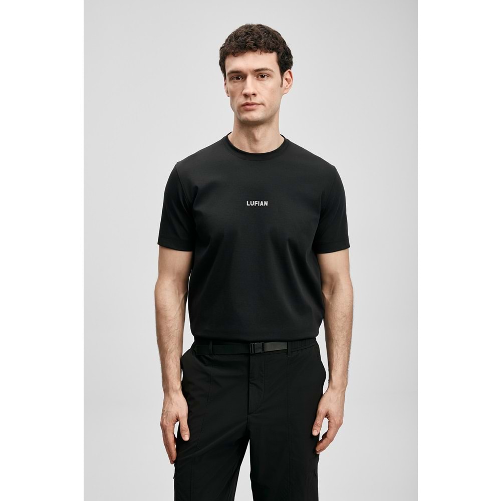 Lufian 111020322 Marcus Modern Grafik T- Shirt Tişört Erkek Tişort