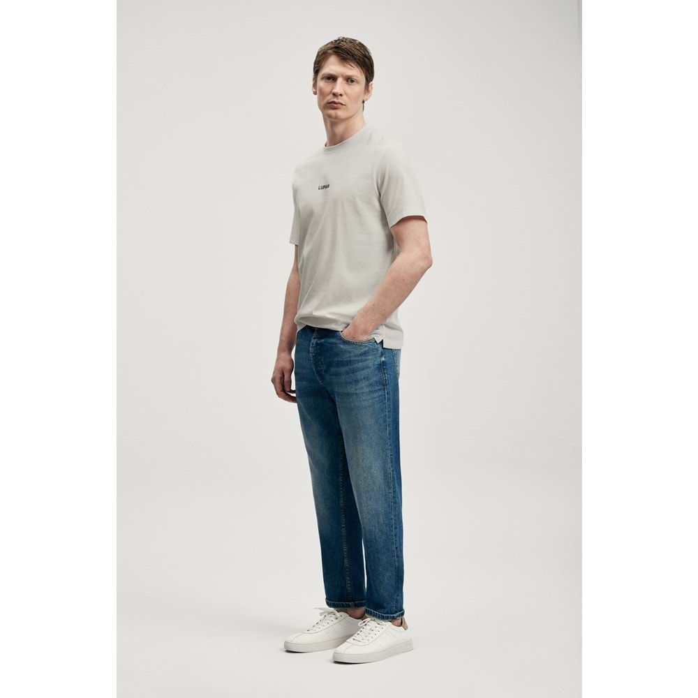 Lufian 111020322 Marcus Modern Grafik T- Shirt Tişört Erkek Tişort