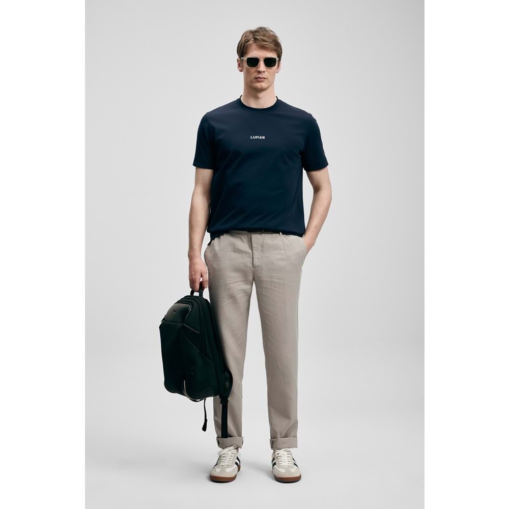 Lufian 111020322 Marcus Modern Grafik T- Shirt Tişört Erkek Tişort
