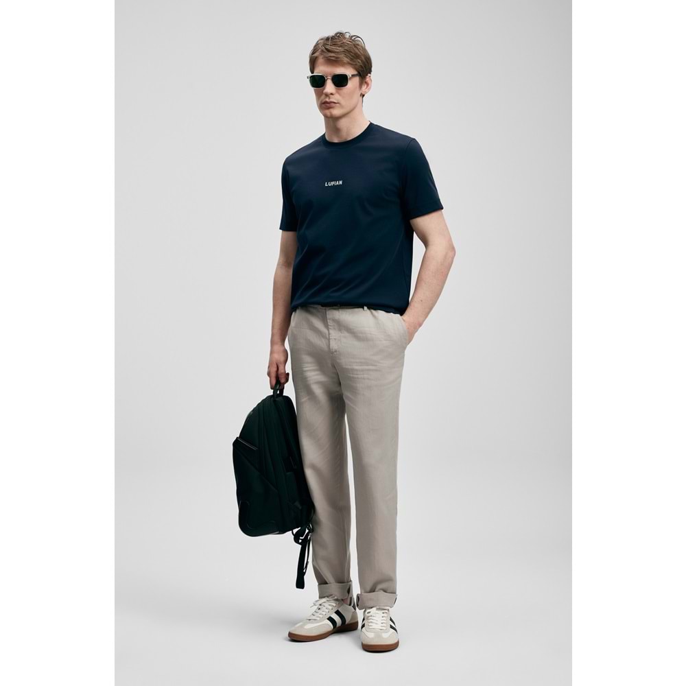 Lufian 111020322 Marcus Modern Grafik T- Shirt Tişört Erkek Tişort
