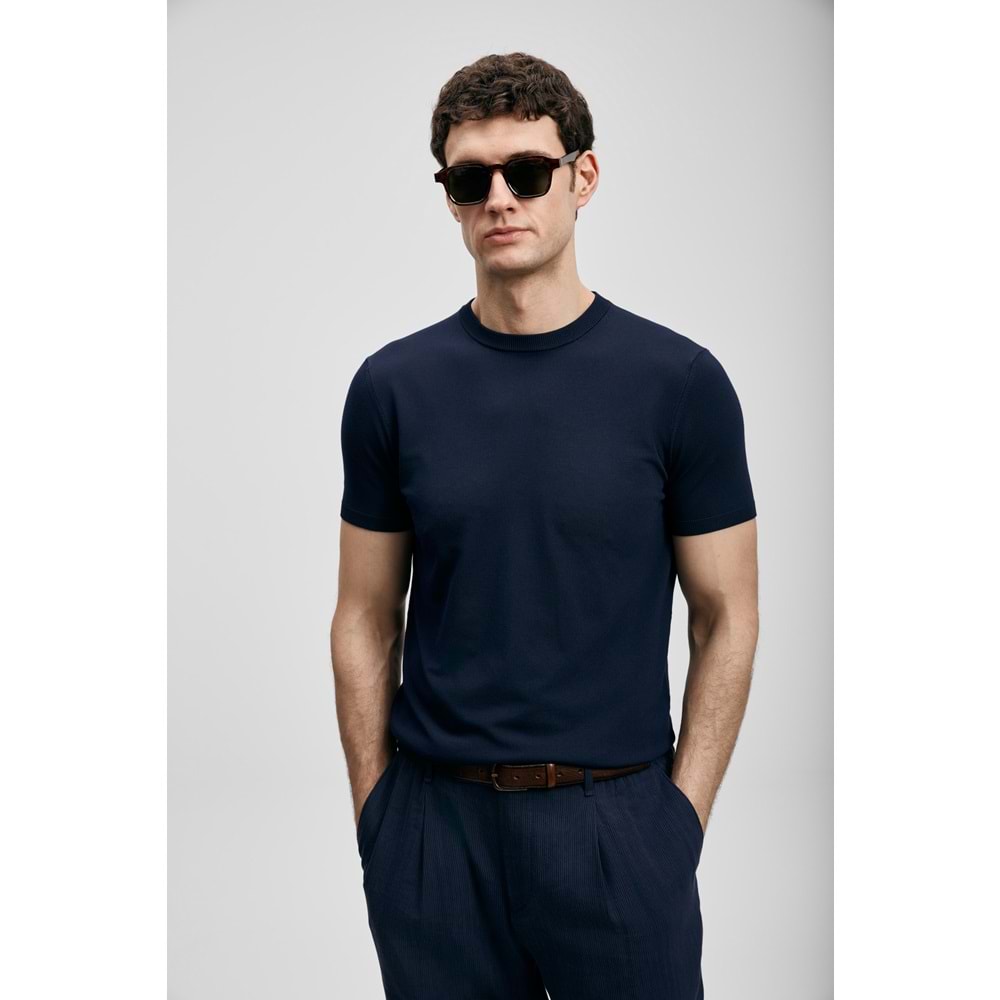 Lufian 111090156 Tıno Erkek Modal Karışımlı T- Shirt Erkek T-Shirt