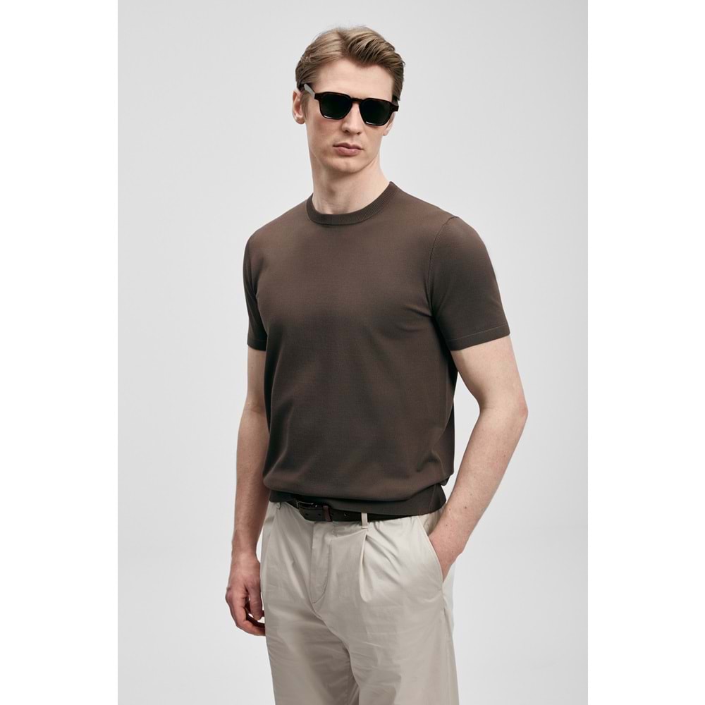 Lufian 111090156 Tıno Erkek Modal Karışımlı T- Shirt Erkek T-Shirt