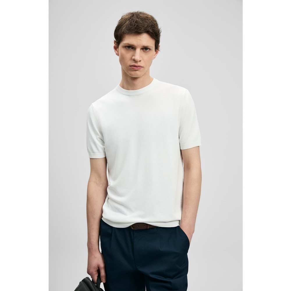 Lufian 111090156 Tıno Erkek Modal Karışımlı T- Shirt Erkek T-Shirt