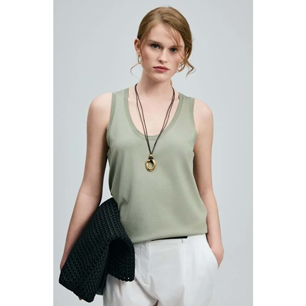 Lufian 121090056 Clara Sıfır Kol T-Shirt Kadın Tişört