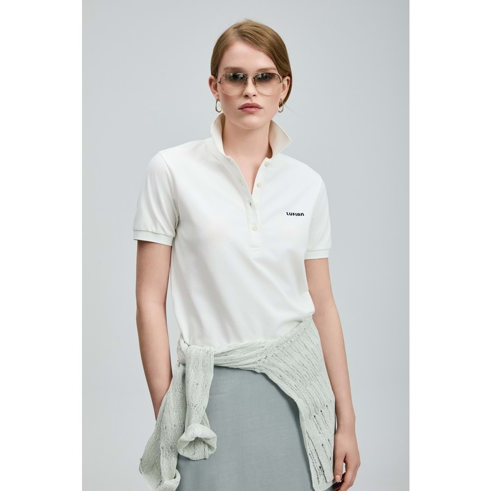 Lufian 121040002 Anka Polo Yaka T-Shirt Kadın Tişört