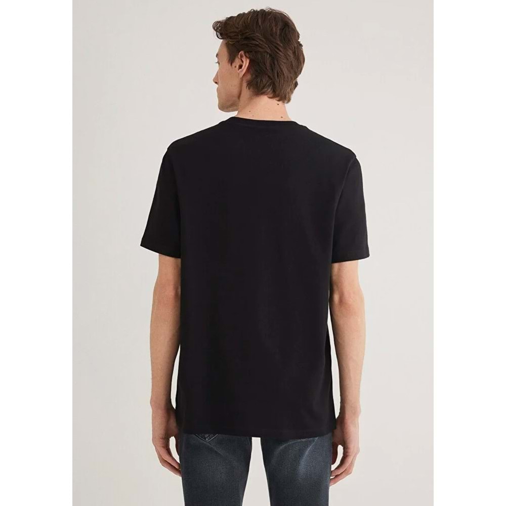 Mavi M0612174-900 Mavi Pro Logo Baskılı Reflektör Detaylı Tişört Erkek T-Shirt