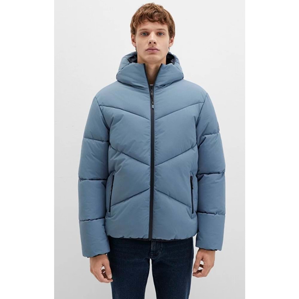 Mavi 0110360-70782 Şişme Mont Kapüşonlu Erkek Mont