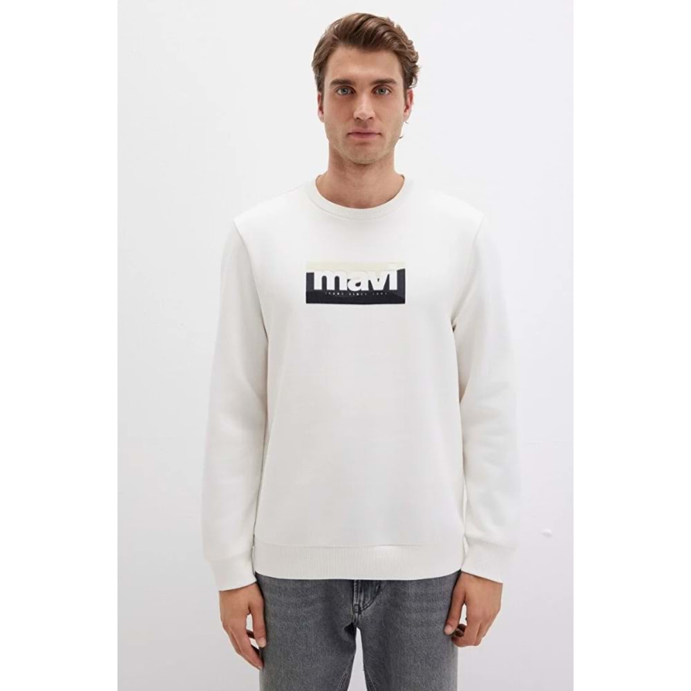 Mavi 0S10203-70057 Logo Baskılı Erkek Kapüşonlu Sweatshirt