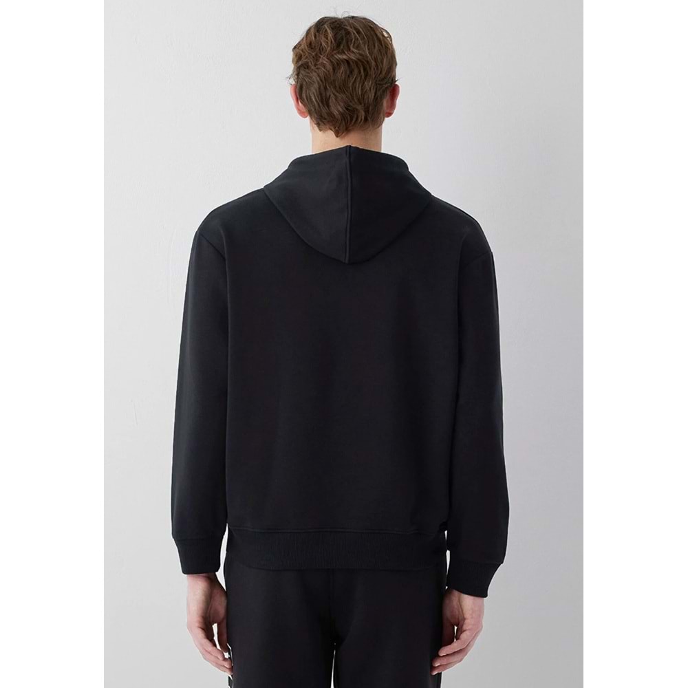 Mavi M0S10196-900 Mavi Logo Baskılı Kapüşonlu Erkek Sweatshirt
