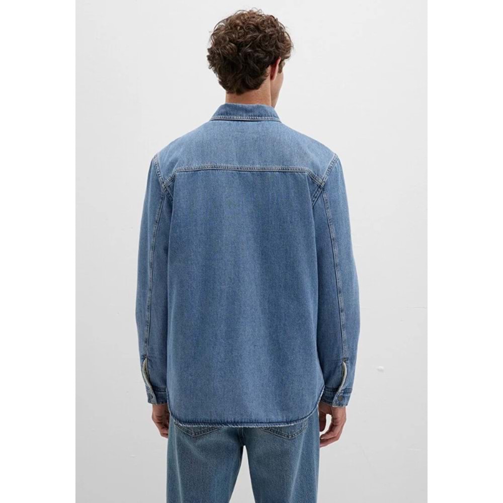 Mavi 0211186-88559 Jeremy Classic Denim Süni Kürklü Indigo Mavisi Erkek Kot Ceket