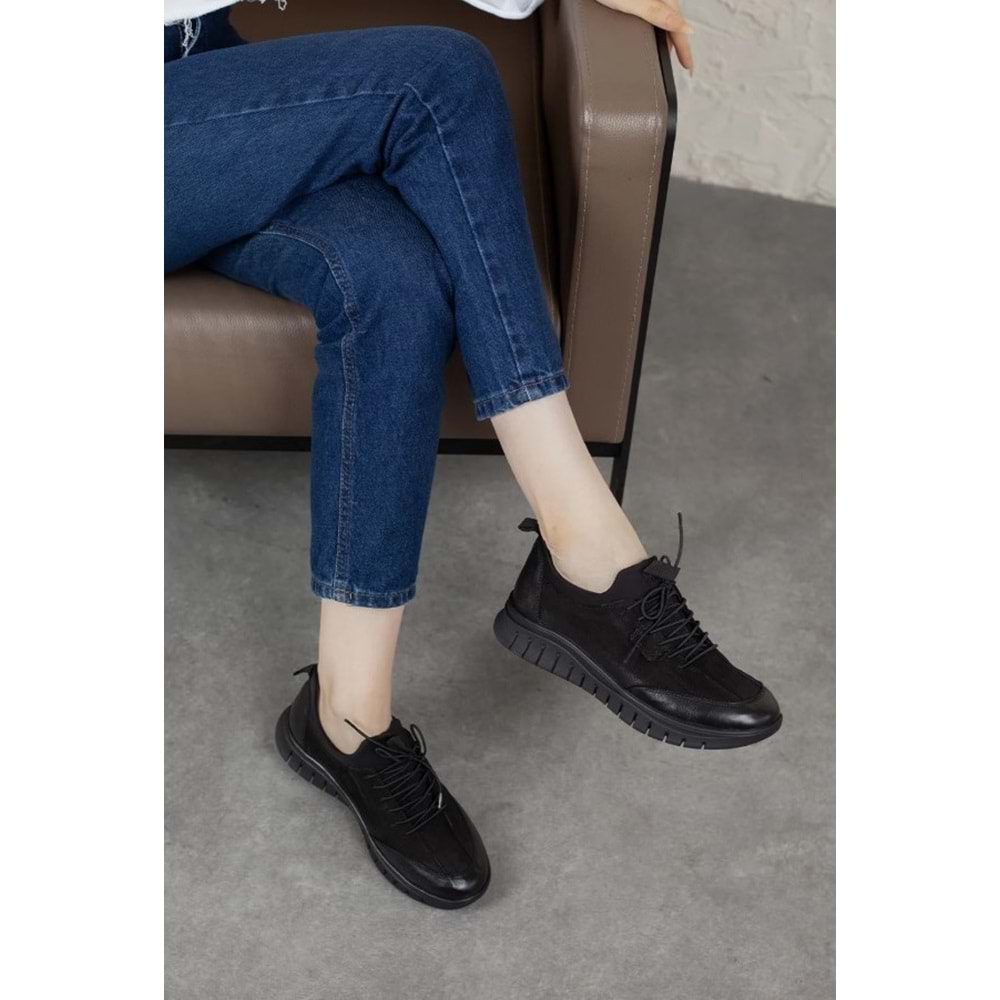 Venüs Bubi Hakiki Deri Ortopedik Kadın Casual Ayakkabı