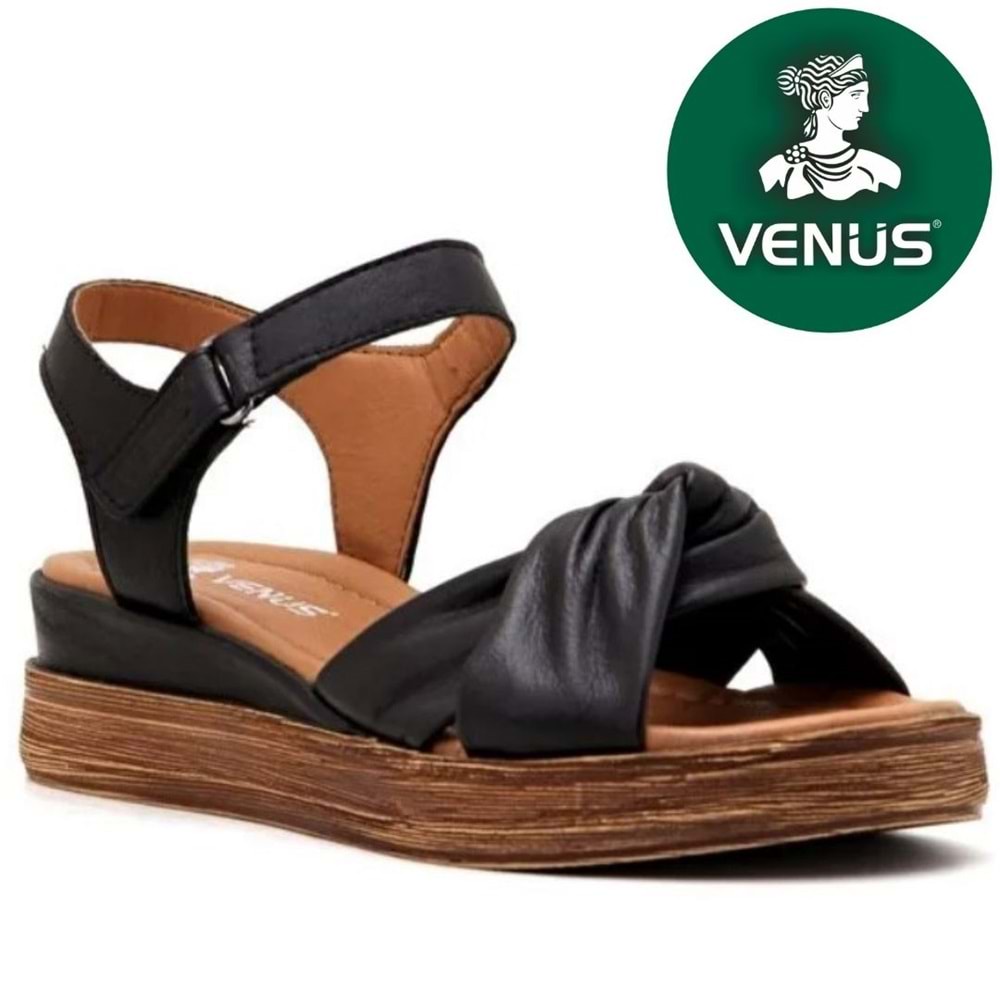 Venüs Oliving Hakiki Deri Comfort Ortopedik Kadın Sandalet