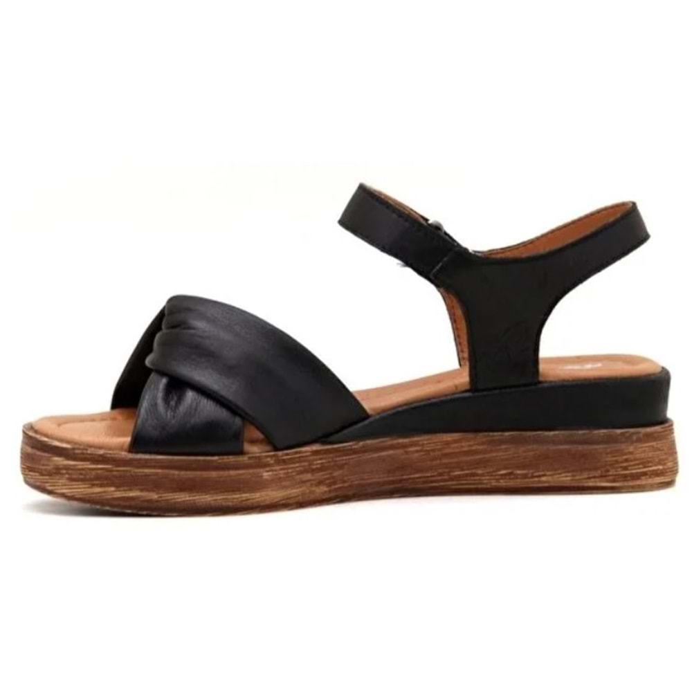 Venüs Oliving Hakiki Deri Comfort Ortopedik Kadın Sandalet