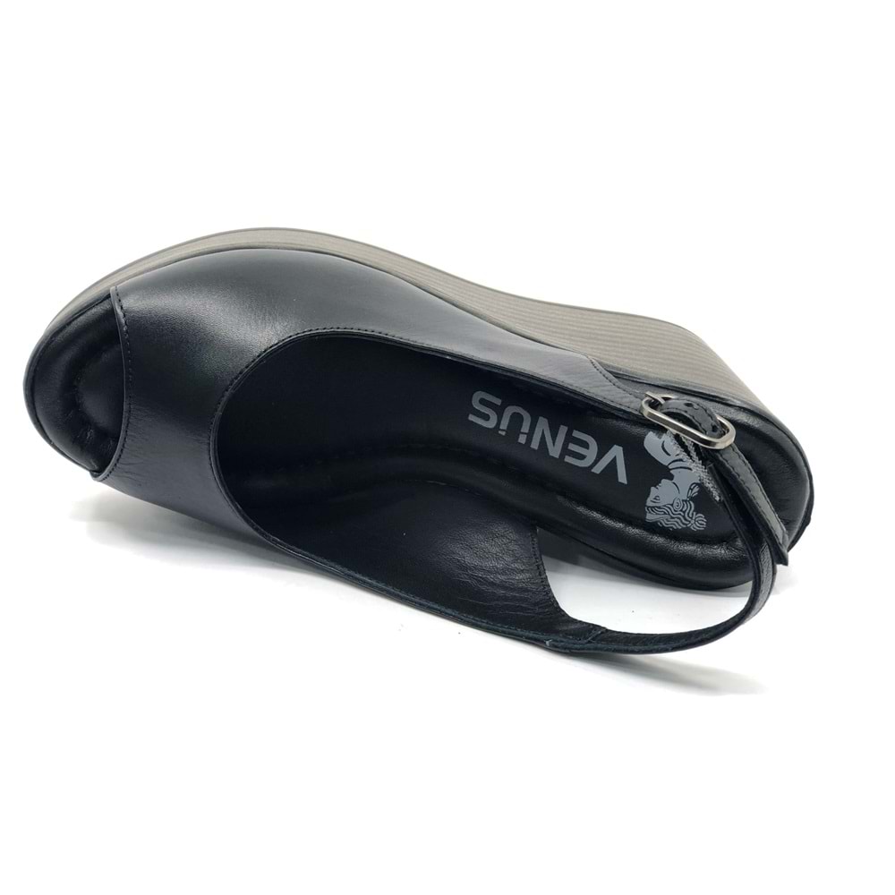 Venüs Torik Hakiki Deri Comfort Ortopedik Dolgu Taban Kadın Sandalet