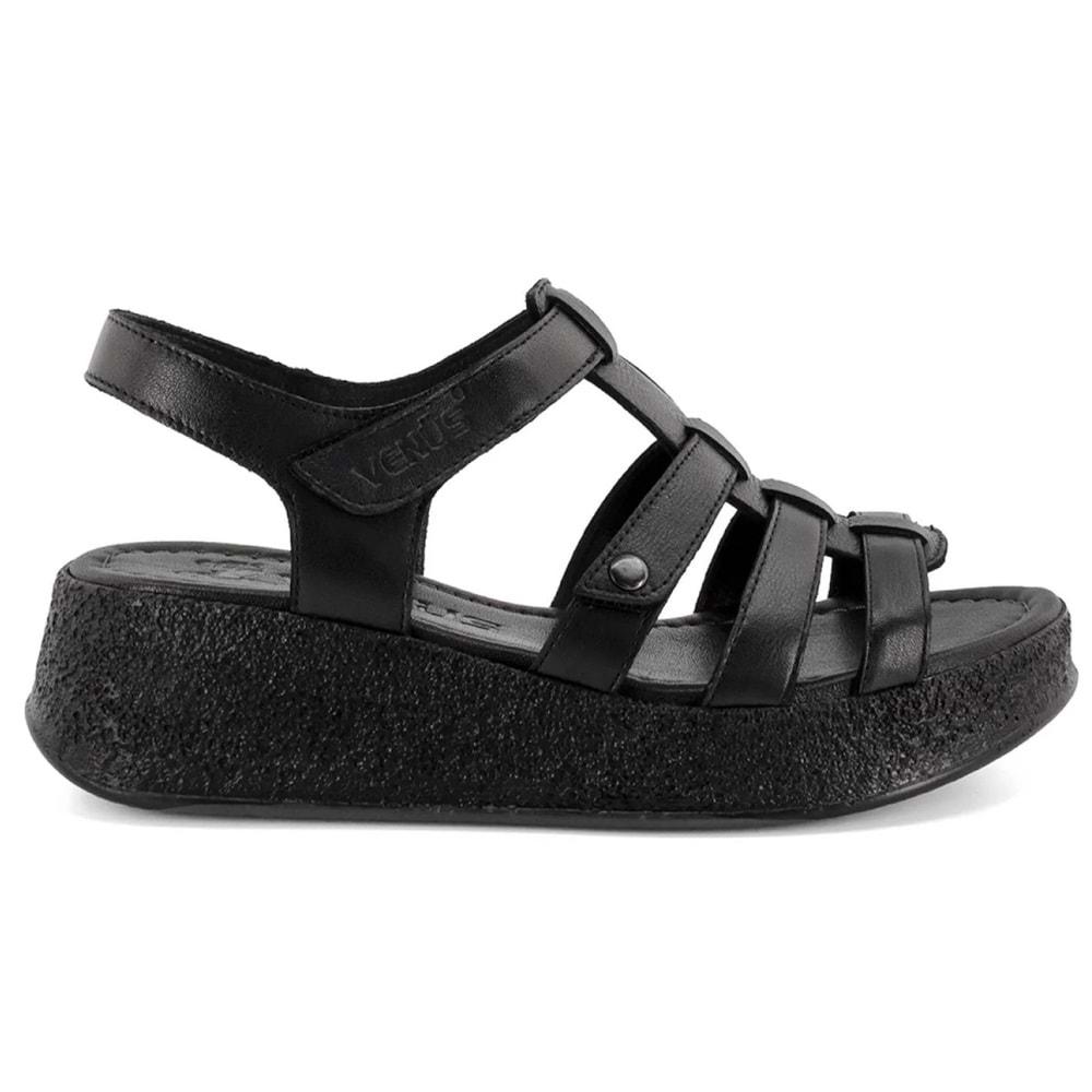 Venüs Virrig Hakiki Deri Comfort Ortopedik Kadın Sandalet