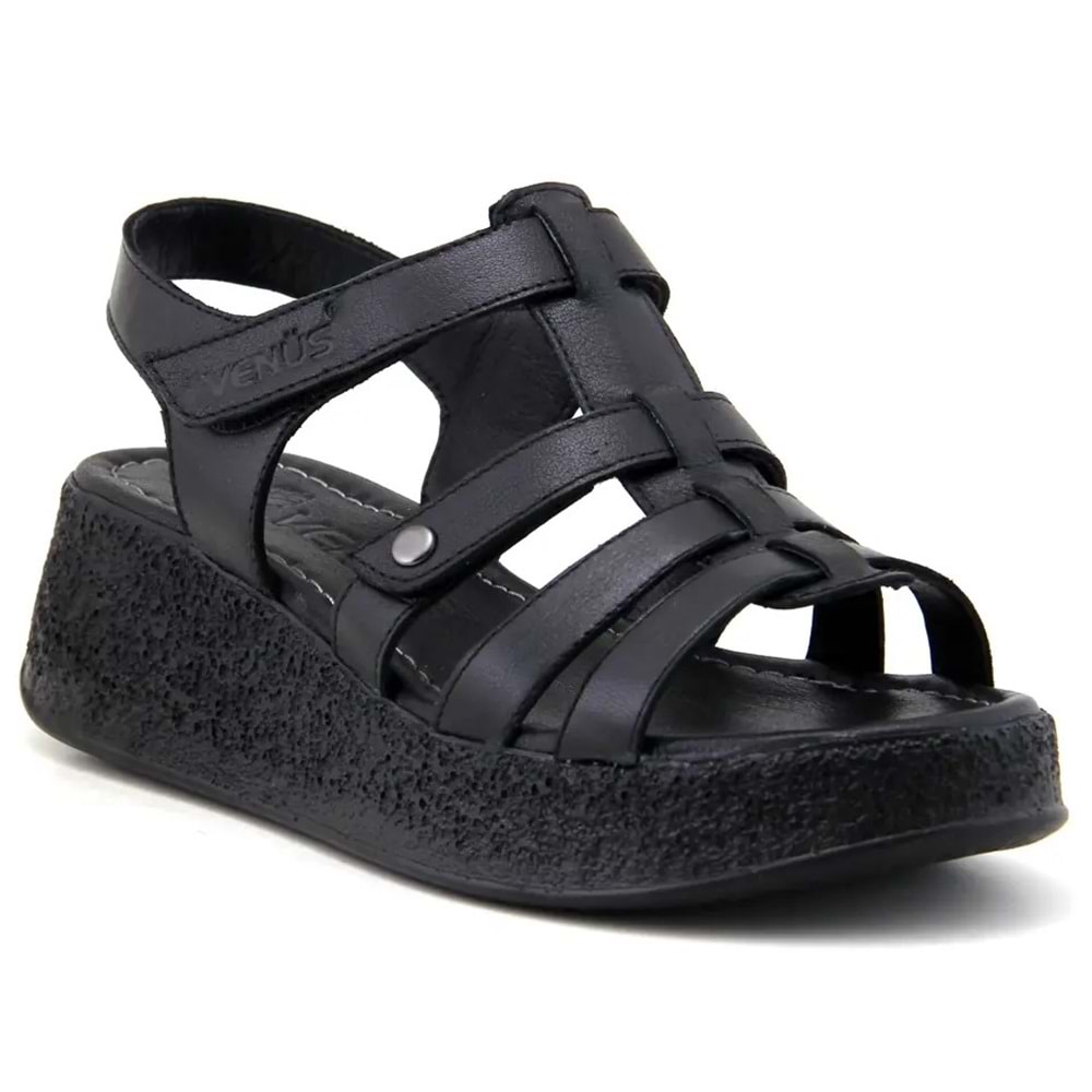 Venüs Virrig Hakiki Deri Comfort Ortopedik Kadın Sandalet