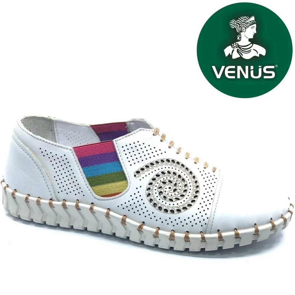 Venüs Gofnik Hakiki Deri Ortopedik Kadın Casual Ayakkabı