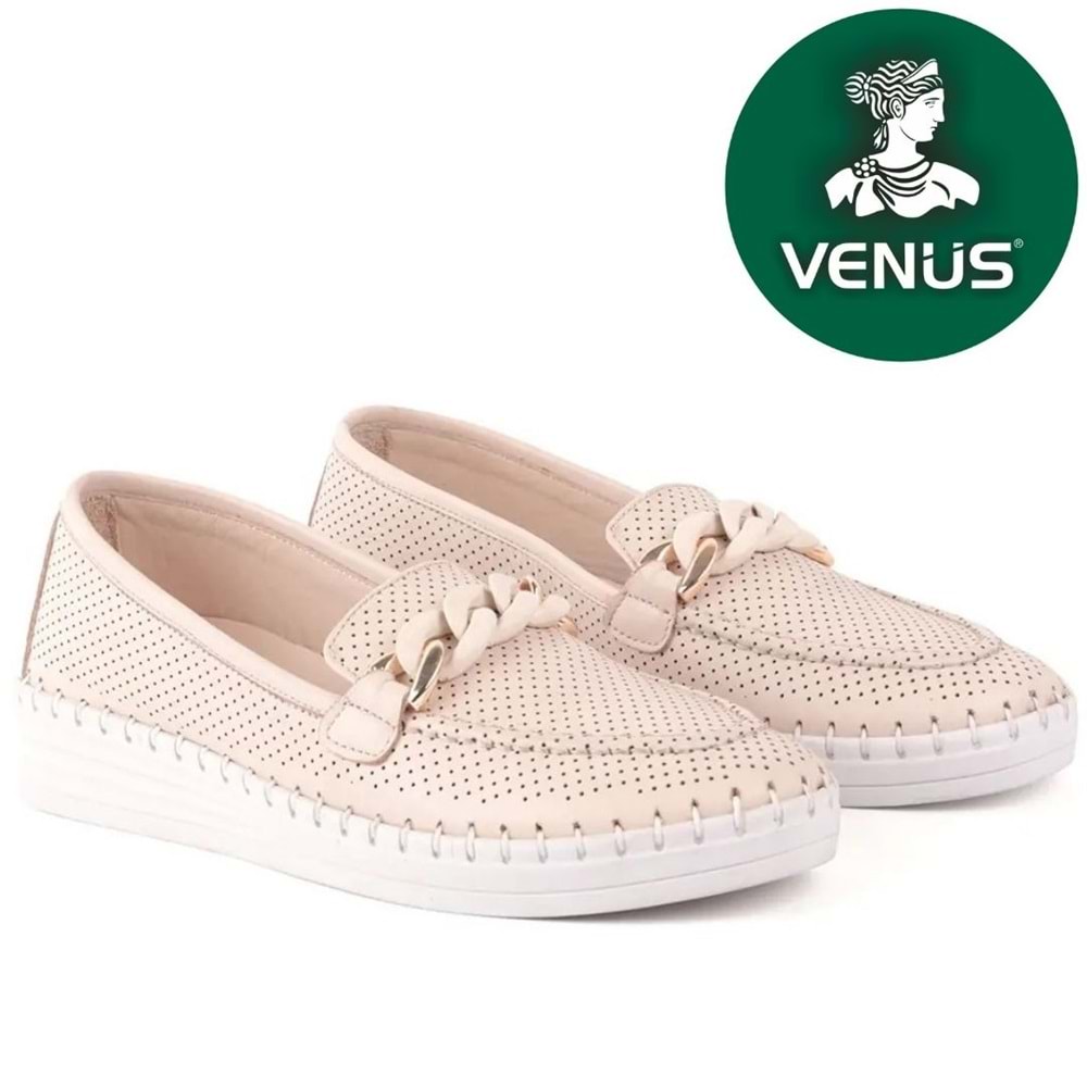 Venüs Blower Hakiki Deri Kadın Babet Ayakkabı