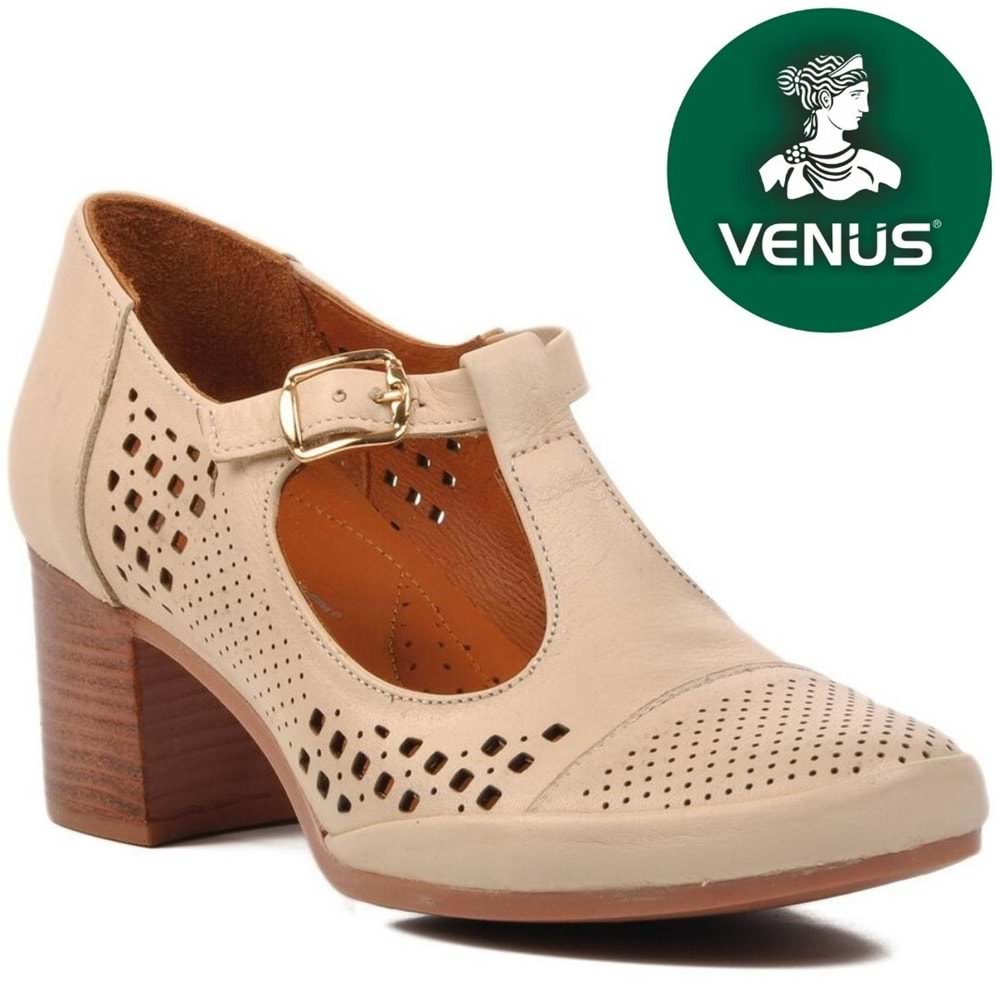 Venüs Cosmos Hakiki Deri Comfort Ortopedik Kadın Topuklu Ayakkabı