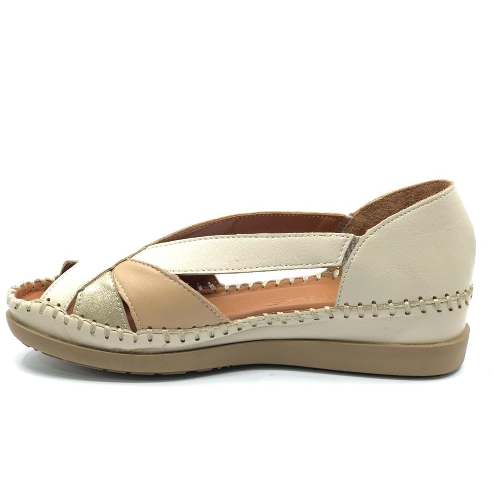 Venüs Nahar Hakiki Deri Comfort Ortopedik Kadın Sandalet