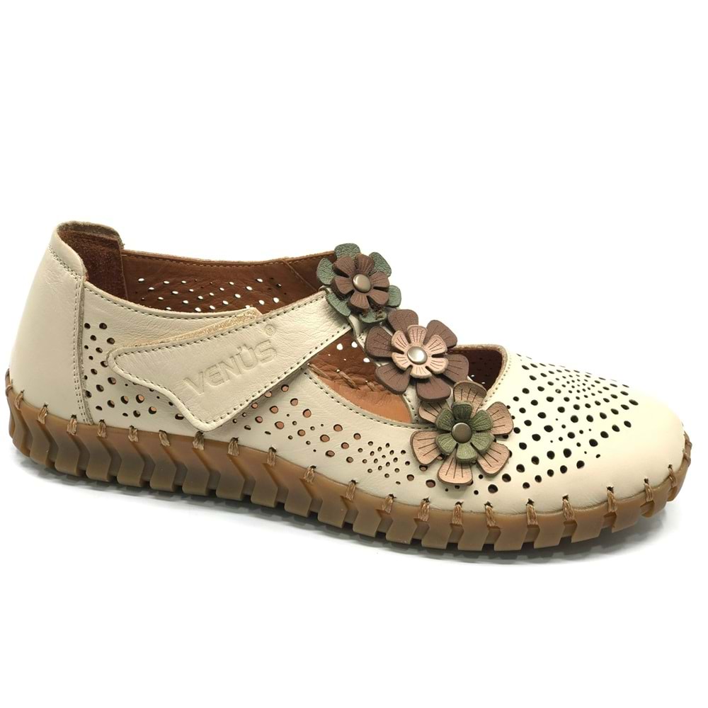 Venüs Perlon Hakiki Deri Ortopedik Kadın Casual Ayakkabı