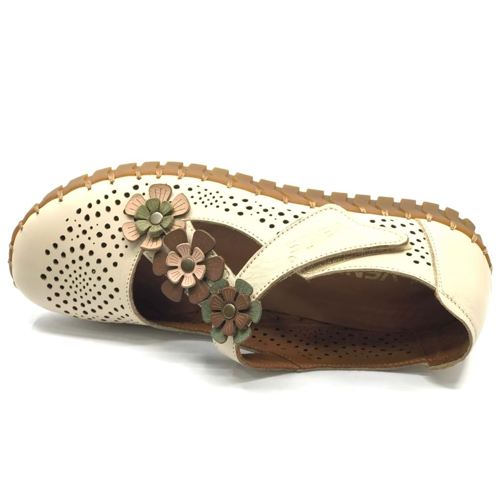 Venüs Perlon Hakiki Deri Ortopedik Kadın Casual Ayakkabı