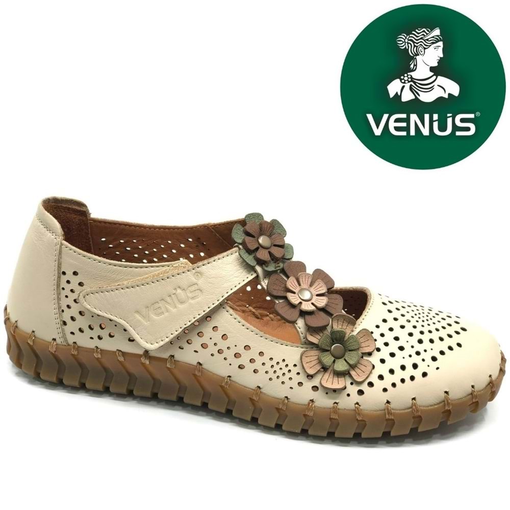 Venüs Perlon Hakiki Deri Ortopedik Kadın Casual Ayakkabı