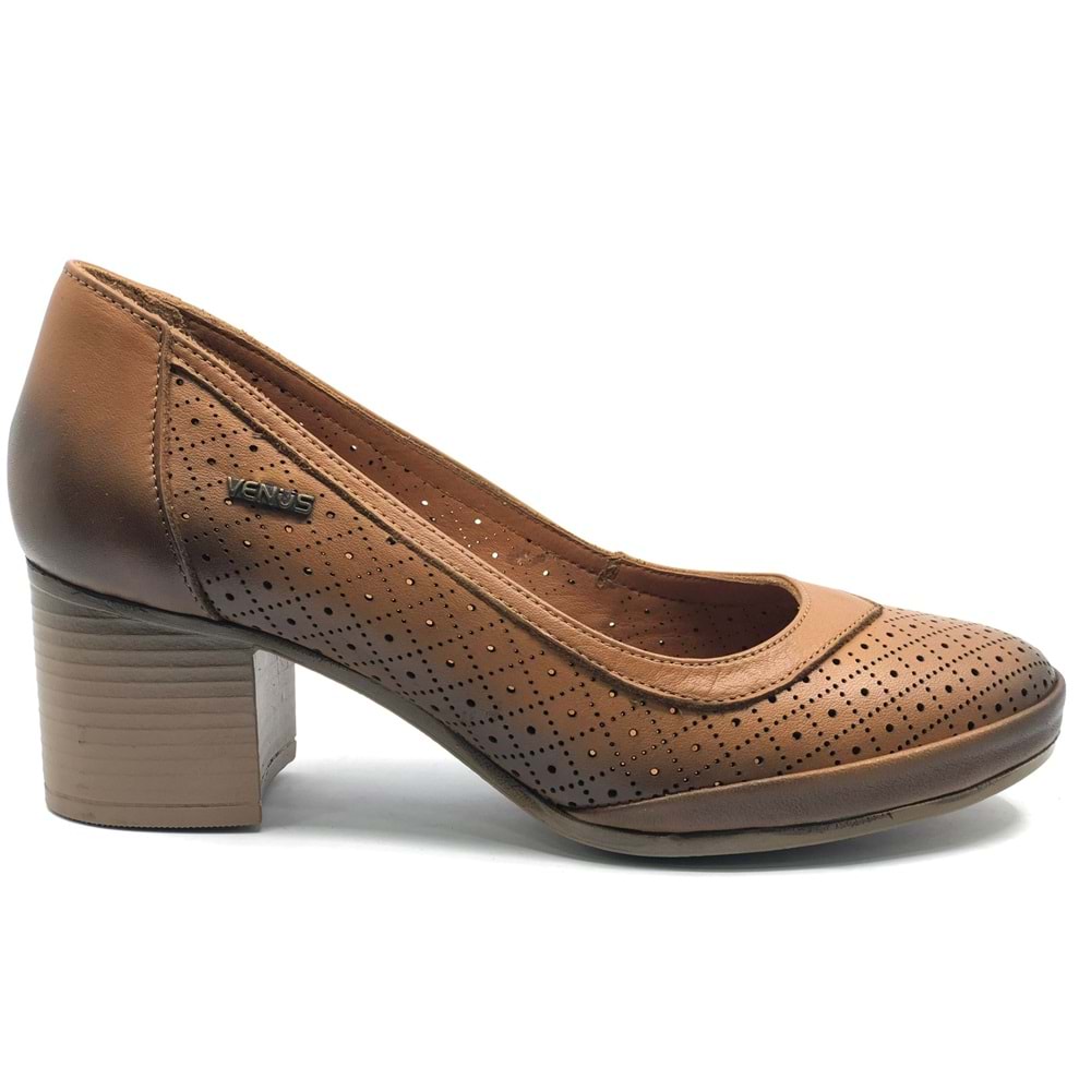 Venüs Alba Hakiki Deri Comfort Ortopedik Kadın Klasik Topuklu Ayakkabı
